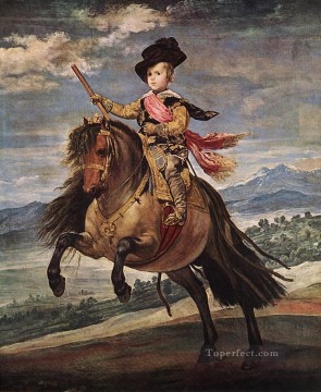  Diego Painting - Prince Baltasar Carlos on Horseback portrait Diego Velazquez
